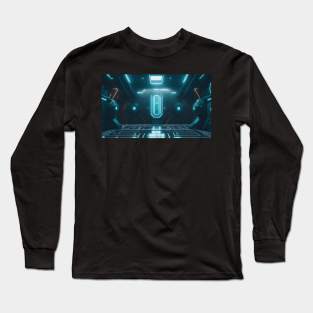 Spaceship futuristic interior Long Sleeve T-Shirt